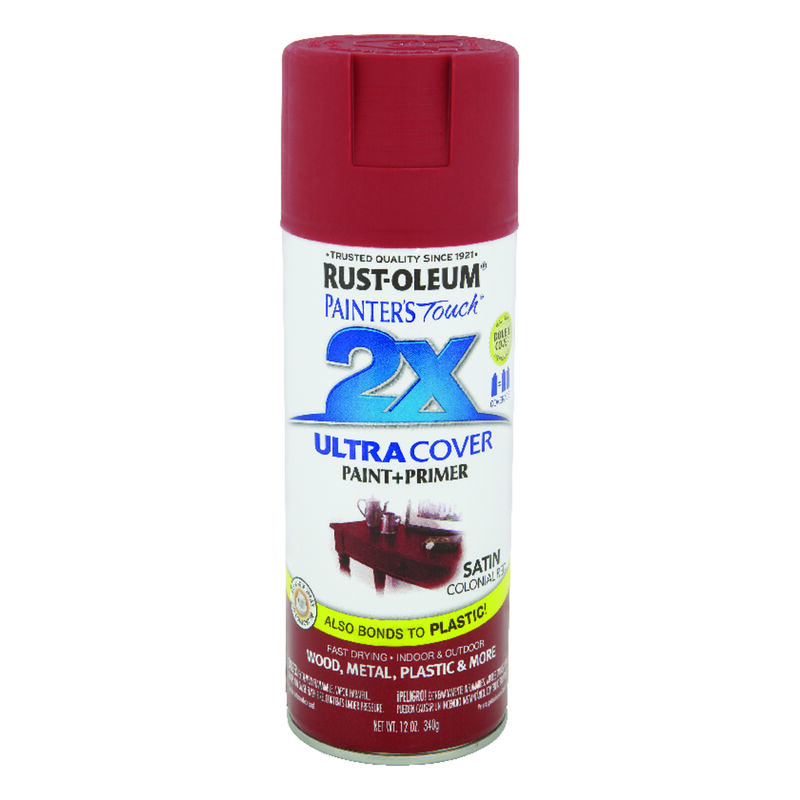 RustOleum Painter's Touch 2X Ultra Cover Satin Colonial Red Paint