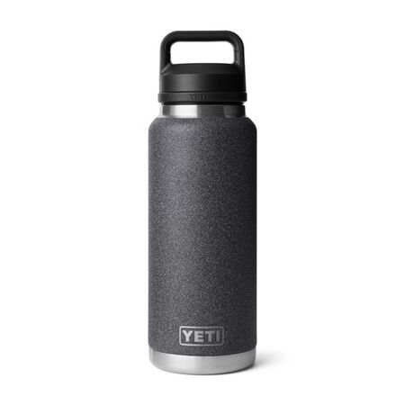 YETI Rambler 36 oz. Black Stone BPA Free Bottle with Chug Cap