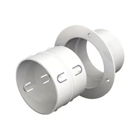 Ace EZ Dock 6 in. L x 4 in. D Silver/White Plastic Dryer Clean Out Connector