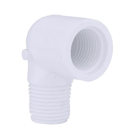 Charlotte Pipe Schedule 40 3/4 in. MPT X 3/4 in. D FPT PVC Street Elbow 1 pk