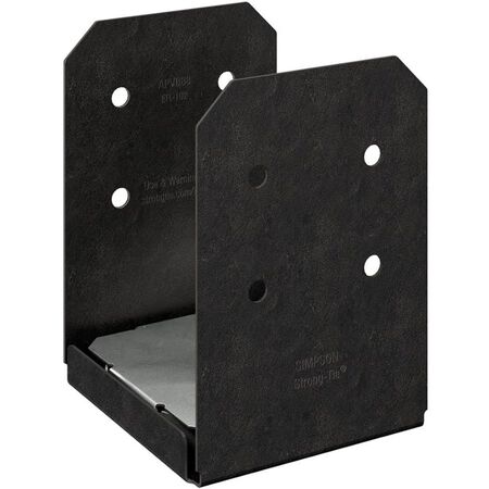 Simpson Strong-Tie APVB88 - Outdoor Accents Avant Collection ZMAX, Black Post Base for 8x8