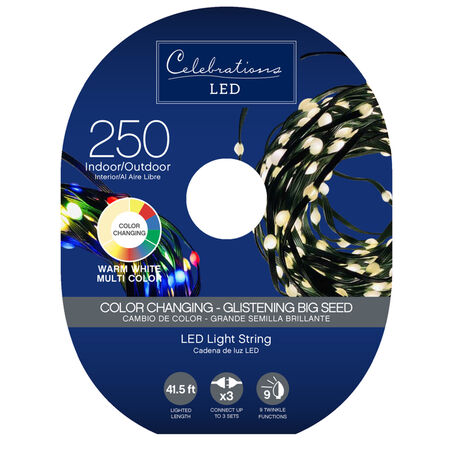 Celebrations LED Micro Dot/Fairy Multicolored 250 ct String Christmas Lights 41.6 ft.