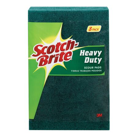 Scotch-Brite Heavy Duty Scouring Pad For Pots and Pans 6 in. L 8 pk