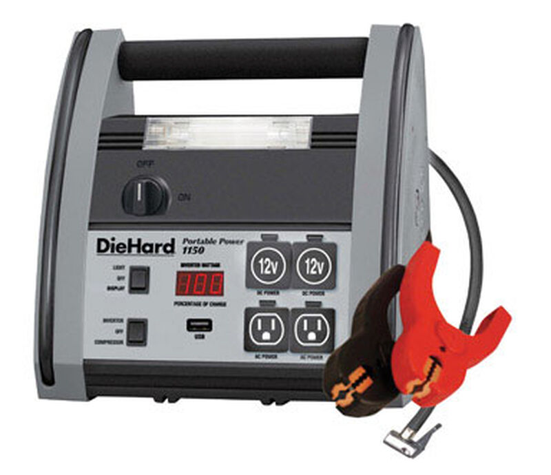 DieHard Automatic Battery Jump Starter 12 volts 1150 amps | Stine Home + Yard : The Family You diehard portable power 1150