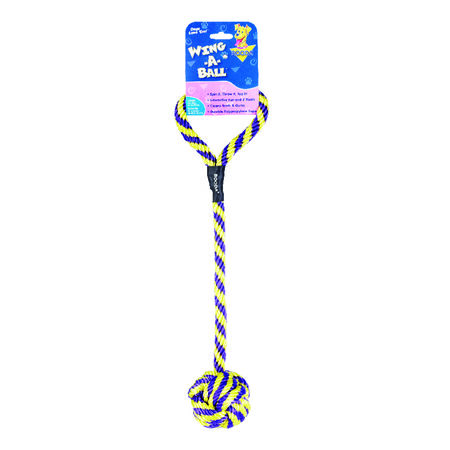 Booda Multicolored Polypropylene Wing-a-Ball Dog Toy Large