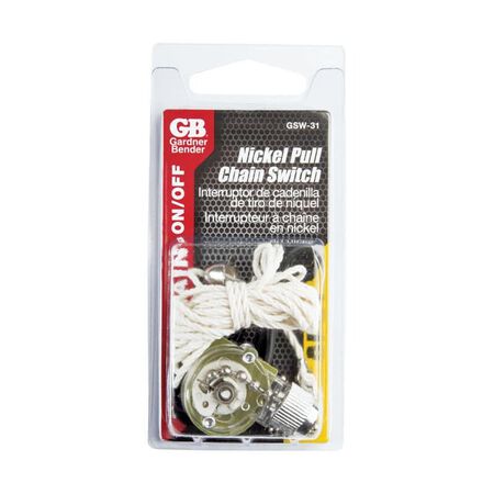 Gardner Bender Nickel Pull Chain Switch