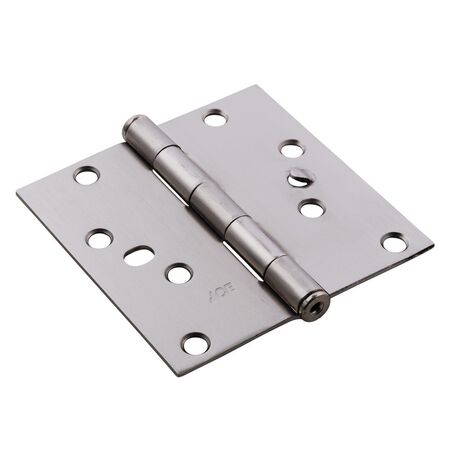 Ace 4 in. L Satin Nickel Residential Door Hinge 3 pk