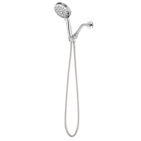 Oakbrook Collection Brushed Chrome ABS Plastic 6 settings Handheld Showerhead 1.8 gpm