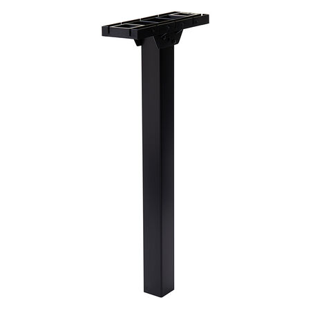 Gibraltar Mailboxes Patriot 46.9 in. Powder Coated Black Polymer Mailbox Post