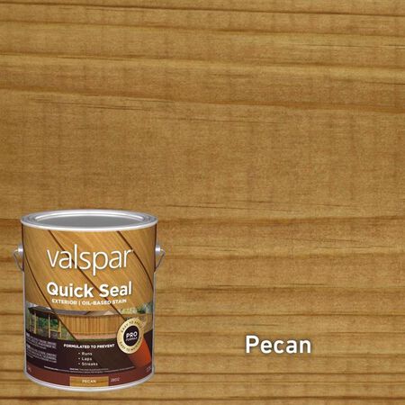 Valspar Quick Seal Semi-Transparent Pecan Oil-Based Exterior Stain 1 Gallon