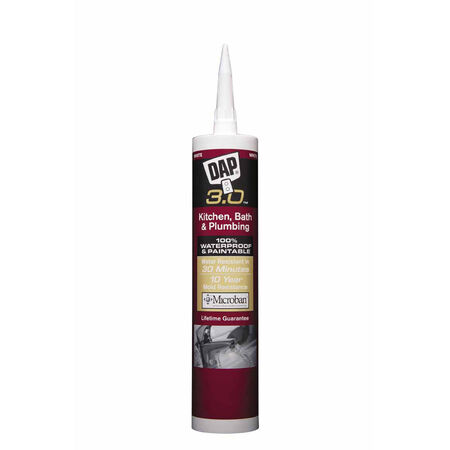 DAP 3.0 White Polymer Kitchen and Bath Sealant 9 oz
