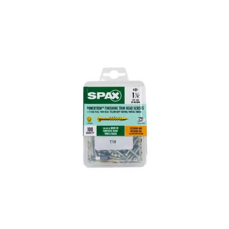 SPAX PowerTrim No. 8 in. x 1-1/4 in. L Star Round Head Serrated Trim Screws