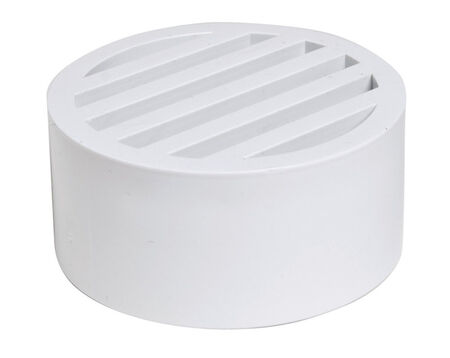 NDS 3 in. White Round PVC Drain Grate