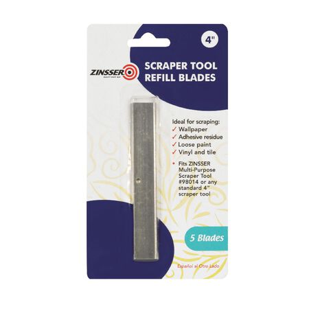 Zinsser 4 in. W Steel Fixed Scraper Refill Blades