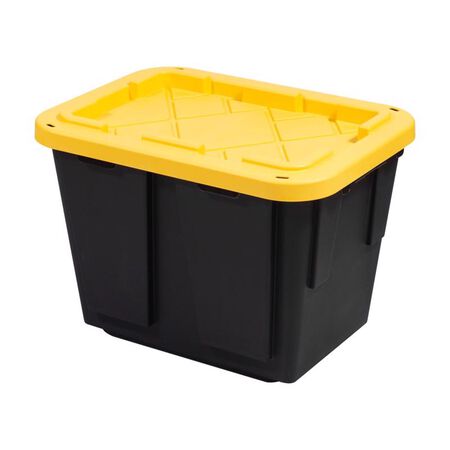 Departments - Rubbermaid Roughneck 18 gal Navy Storage Box 16.375 in. H X  15.875 in. W X