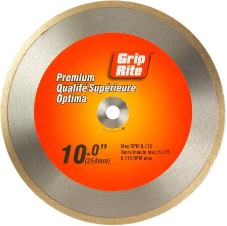 Grip-Rite 10-Inch Premium Tile Blade - Wet only
