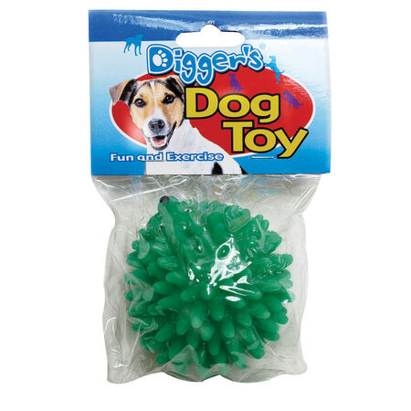 Digger's Green Spiked Vinyl Dog Toy Large 1