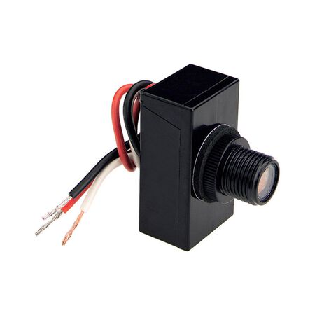 Amertac Black Photoelectric Eye Light Control 1 pk