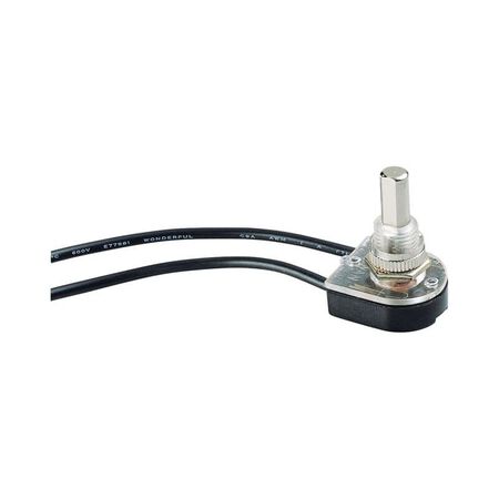 Gardner Bender 10 amps Single Pole Push Button Switch Silver 1 pk
