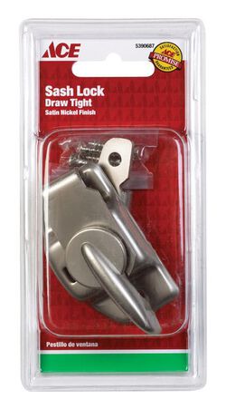 Ace Silver Brass Window Lock 1 pk