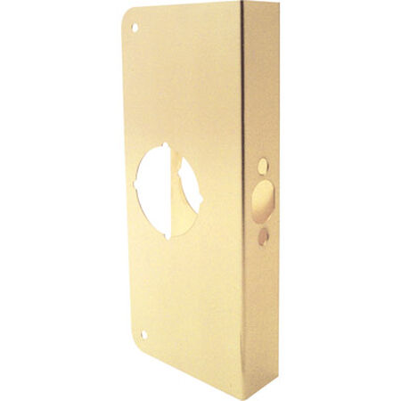 Prime-Line Lock and Door Reinforcer Entry 2.25 in. 9 in. x 4.31 in. x 1.75 in. Brass Solid Brass Use