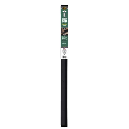 M-D Building Products Black Aluminum/Vinyl Sweep For Doors 36 in. L X 2.13 in.