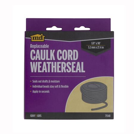 M-D Building Products Gray Synthetic Fiber Caulking Cord For Gaps and Openings 1080 in. L X 0.13 in.