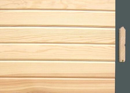 1 in. x 6 in. x 10 ft. #116 Pine Siding D - Grade