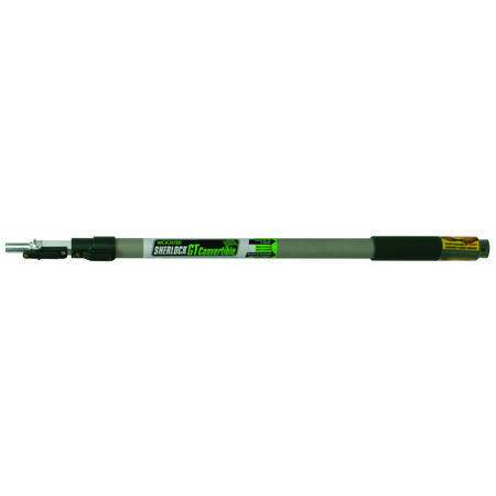Wooster Sherlock Telescoping 2-4 ft. L X 1 in. D Aluminum Extension Pole Black/White