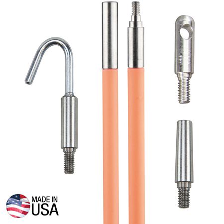 Klein Tools Lo-Flex Glow Fish Rod, 3 m