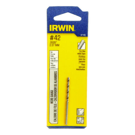 Irwin #42 X 2-1/4 in. L High Speed Steel Wire Gauge Bit 1 pc