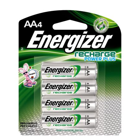 Energizer POWER PLUS NiMH AA 1.2 volts Rechargeable Battery NH15BP-4