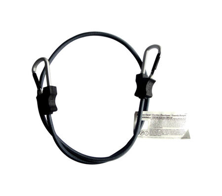 Keeper Black Carabiner Style Bungee Cord 48 in. L X 0.315 in. T 1 pk