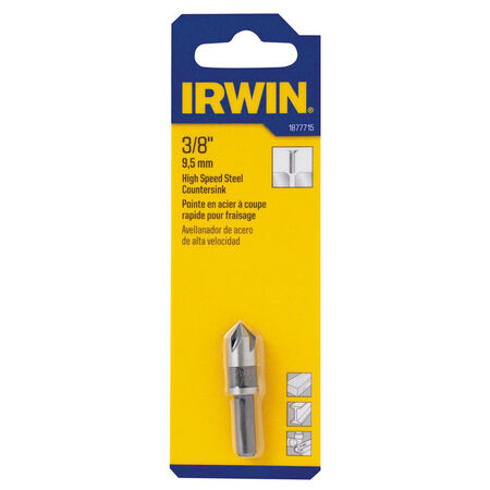Irwin 3/8 in. D High Speed Steel Countersink 1 pc