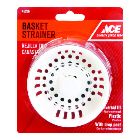 Ace 3-1/2 in. D Plastic Replacement Strainer Basket