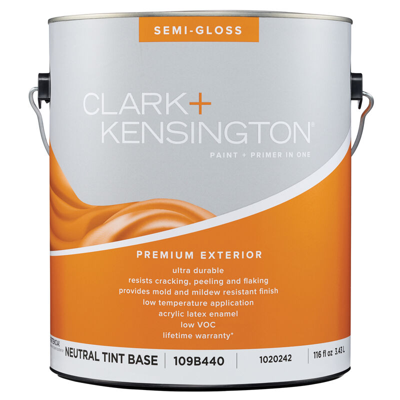 Clark+Kensington SemiGloss Tint Base Neutral Base Acrylic Latex Paint
