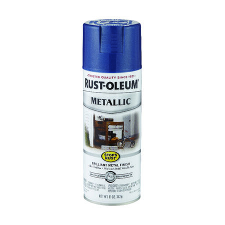 Rust-Oleum Stops Rust Cobalt Blue Metallic Spray Paint 11 oz