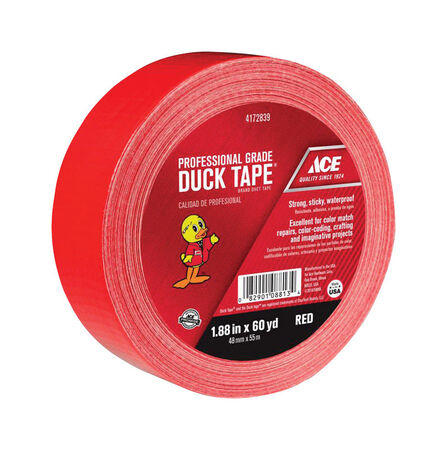 Ace 1.88 in. W X 60 yd L Red Solid Duct Tape