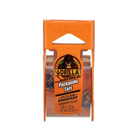 Gorilla 1.88 in. W X 25 yd L Heavy-Duty Packaging Tape with Dispenser