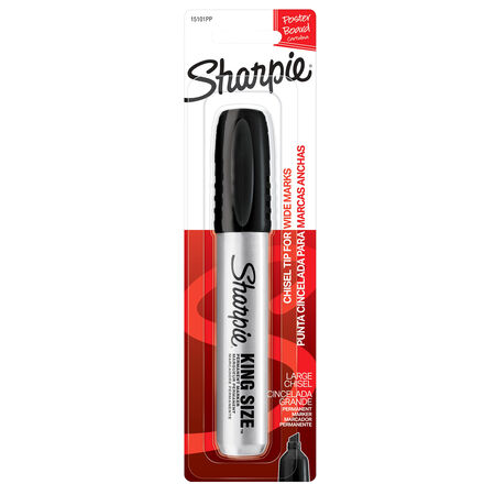 Sharpie King Size Black Chisel Tip Permanent Marker 1 pk