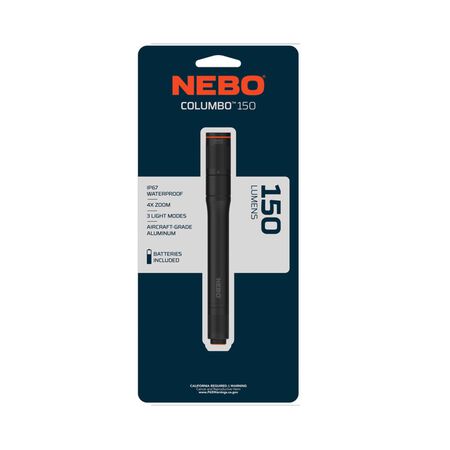 NEBO Columbo 150 lm Black LED Pen Light AAA Battery