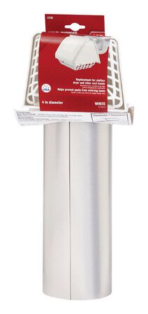 Ace Dryer Vent Hood 4 in. W White