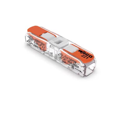 WAGO Straight Wire Connector 10 pk