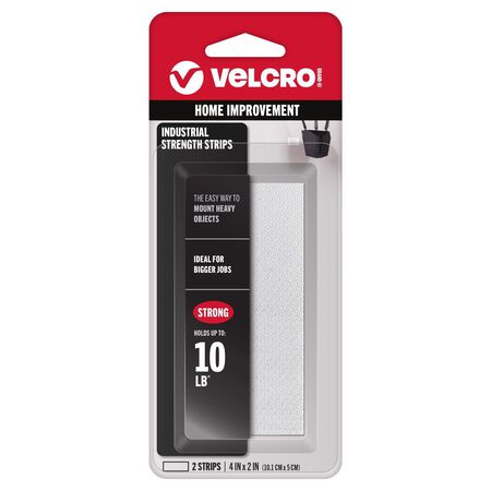 VELCRO Brand Industrial Strength Small Nylon Hook and Loop Fastener 4 in. L 2 pk