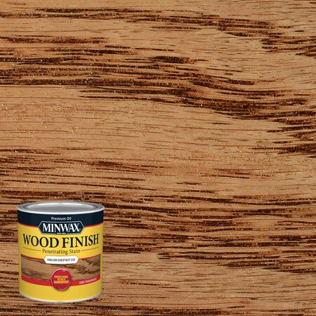 Minwax Wood Finish Semi-Transparent English Chestnut Oil-Based Penetrating Wood Stain 1/2 pt