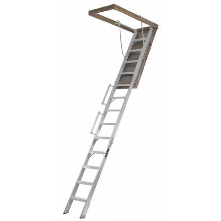 Louisville FTAL258P Aluminum Fire-treated Attic Ladder, N/A, 350 lb Load Capacity