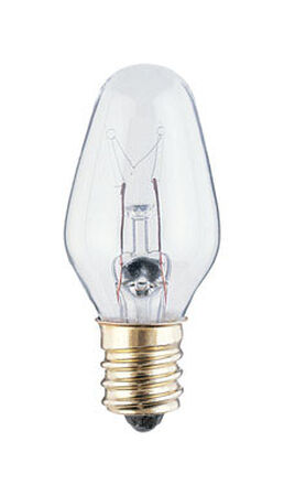 Westinghouse Incandescent Light Bulb 7 watts 43 lumens C7 White Candelabra Base (E12)