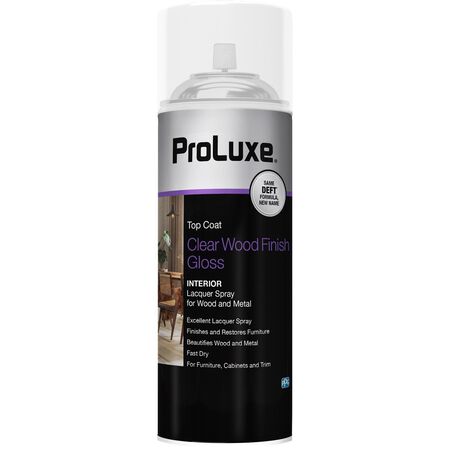 ProLuxe Gloss Clear Oil-Based Wood Finish Lacquer Spray 12.25 oz.