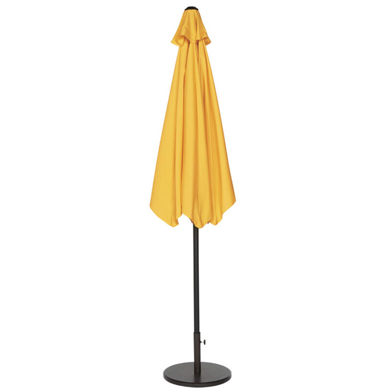 Living Accents 9 ft. Tiltable Yellow Market Umbrella Stine Home