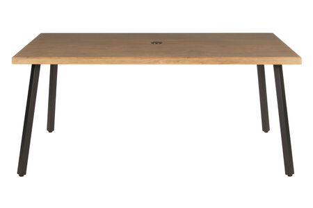 Living Accents Brown Rectangular Metal Dining Table